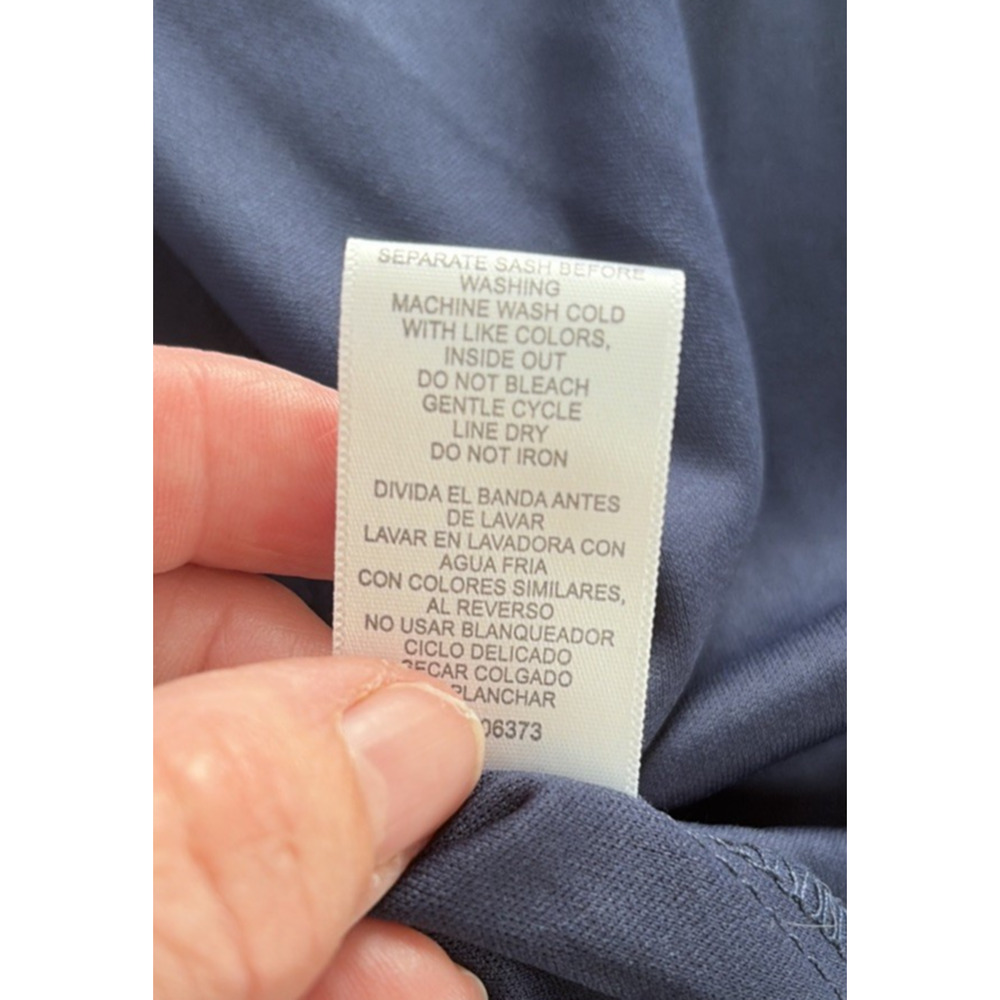 Women's Blue White Floral Sleeveless Asymmetric Maxi Dress 14 Party Summer Event - Picture 6 of 12